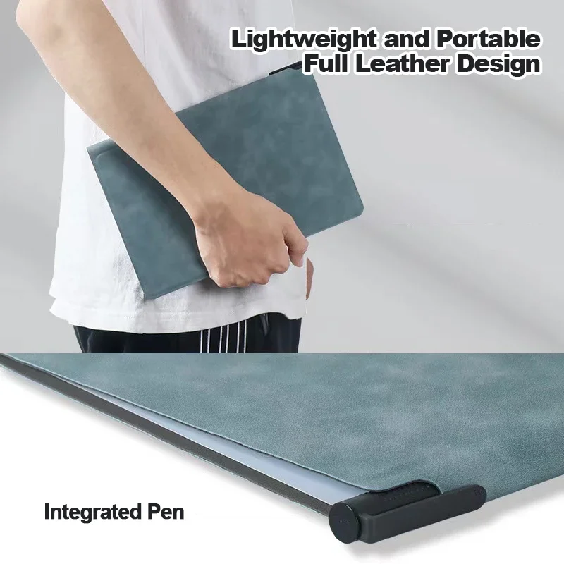 Repeatable A5 Whiteboard Notebook Set PU Double sided Whiteboard Portable Manuscript Notebook, Writing Board, Notebook