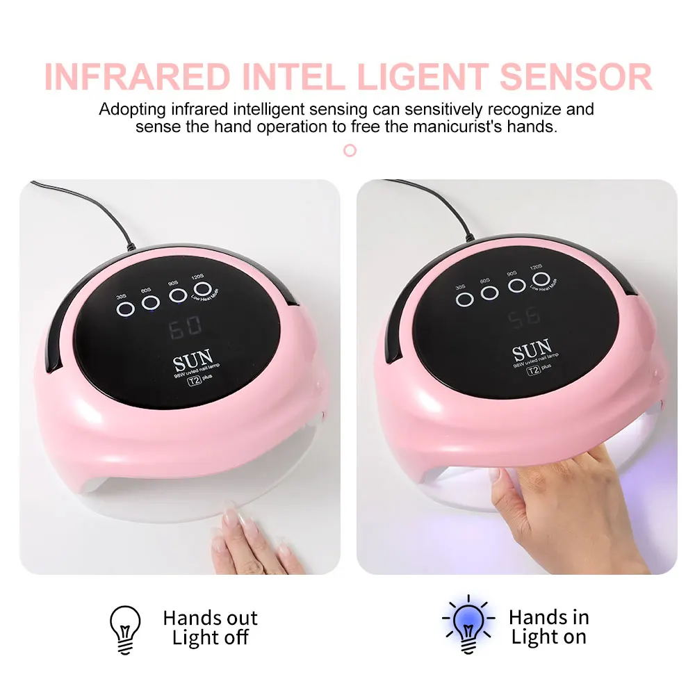 Led Uv Licht Droger Voor Nagels Gel Polish Met 42 Leds 4 Timer Instelling Lcd-Scherm Auto Sensor Professionele Nagel Licht