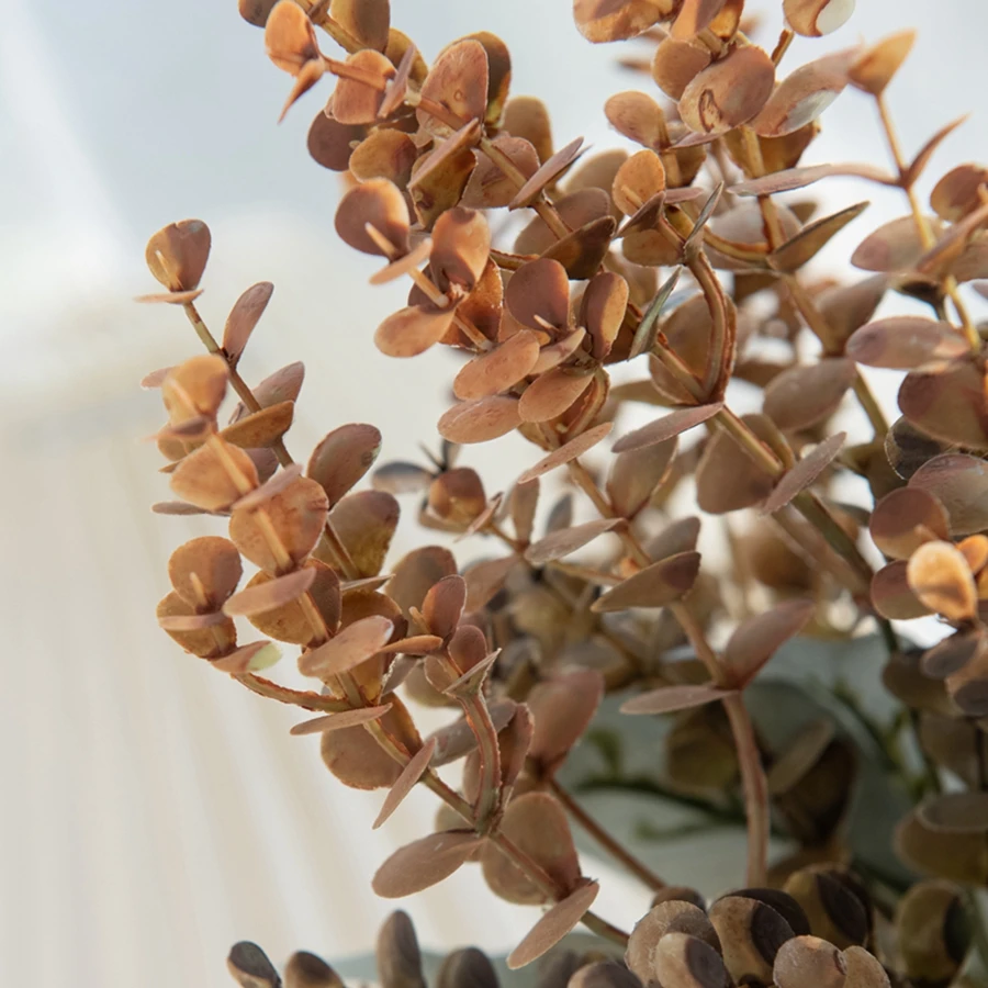 النباتات الاصطناعية البلاستيك الأوكالبتوس لحفل الزفاف wreبها بنفسك عيد الميلاد اكاليل الزهور ترتيب المنزل الديكور الحرفية ملحق