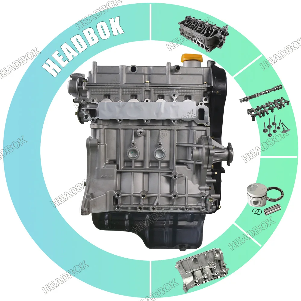 محرك ForPart مجموعة الكتل الطويلة 1.6L G16B لمحرك SUZUKI VITARA BALENO CULTUS SOHC 474 #2