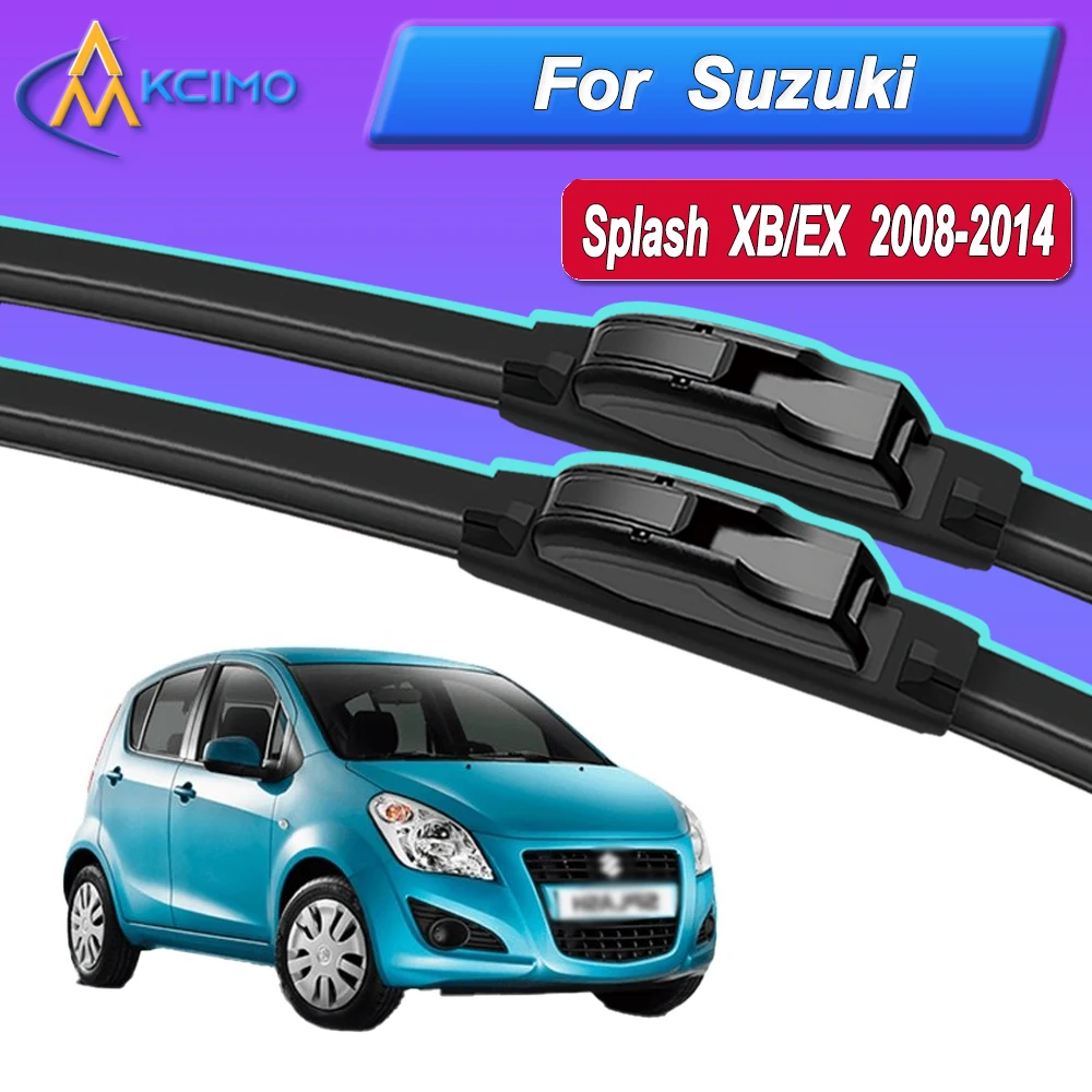 

Силиконовые щетки стеклоочистителя автомобиля для Suzuki Splash XB EX 2008-2014 — всепогодные бесшумные щетки стеклоочистителя, быстроразъемный зажим