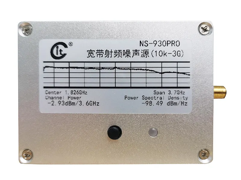 

Широкополосный источник белого шума RF NS-930RPO - Высокая равномерность - Измерение характеристик фильтра - Измерение показателей низкого уровня шума
