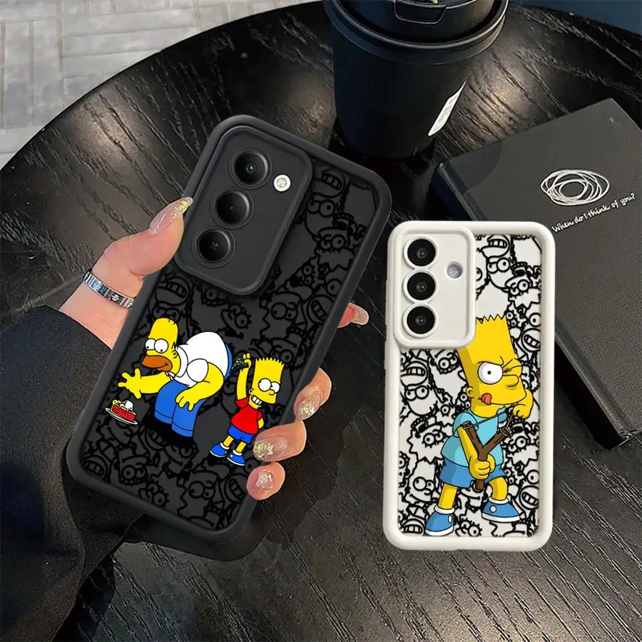 Cool The S-Simpson Case for Samsung Galaxy A26 A32 A23 A51 A73 A53 A54 A35 A36 A56 A34 A15 A16 A71 A72 A12 A13 Phone Cover
