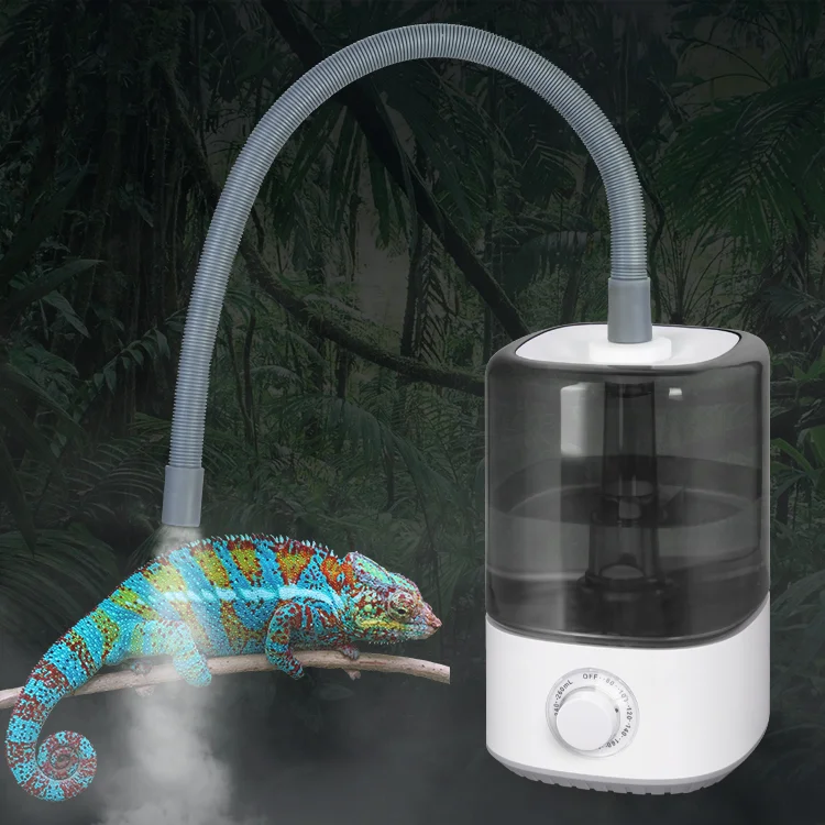 Good Price Smart Reptile Black Humidifiers Fogger Terrarium Machine with Adjustable Humidifier Hoses Lizard Tank Humidifier