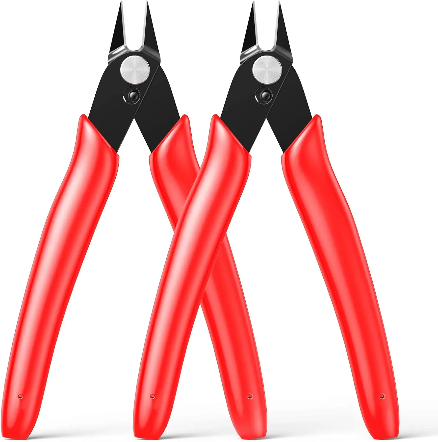 Wire Cutter 2PCS Precision Flush Cutters Side Cutter Small Cable Snips Diagonal Pliers for 3D Print,Plastic Models,Jewelry