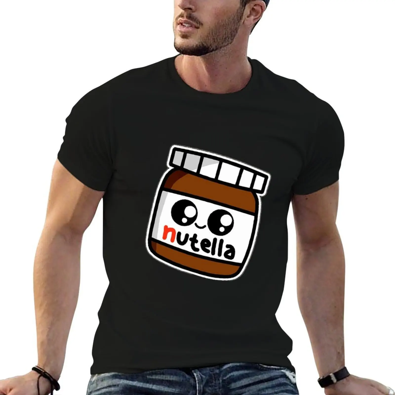 Cute Nutella face T-Shirt cheap stuff tees t shirts for men