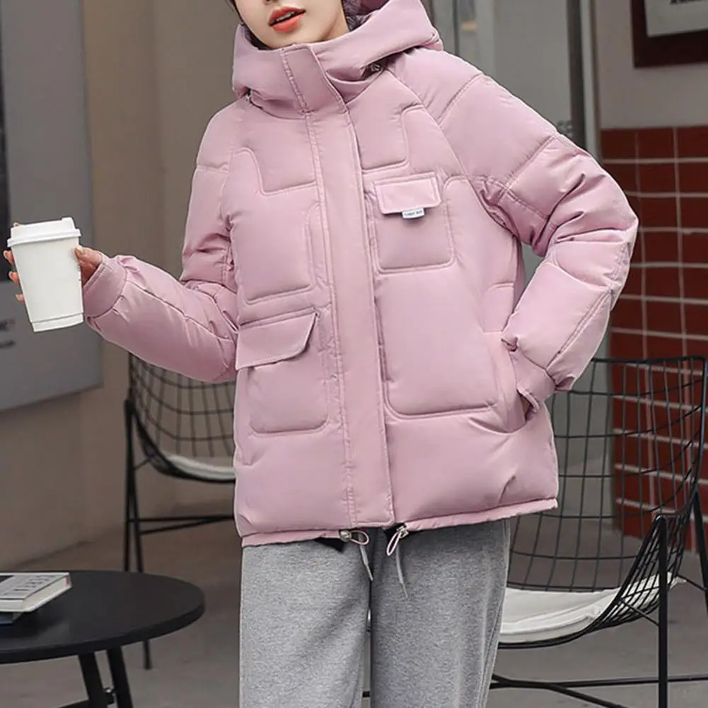 Parkas con capucha para mujer, abrigo cálido a prueba de viento, ropa de abrigo suelta informal, chaqueta acolchada de algodón, ropa femenina,