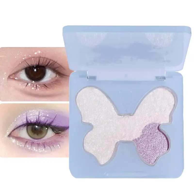 Glitter Eyeshadow Shimmer Eye Shadow Long Lasting Fine Powder Blendable Highlighter For Temple Cheekbones Eye Bridge Of The Nose