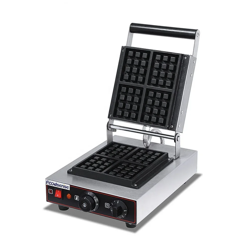 

Hot Sale Electric Industrial Commercial Non Stick 1-Plate Waffle Makers Waffle Machine other snack machines