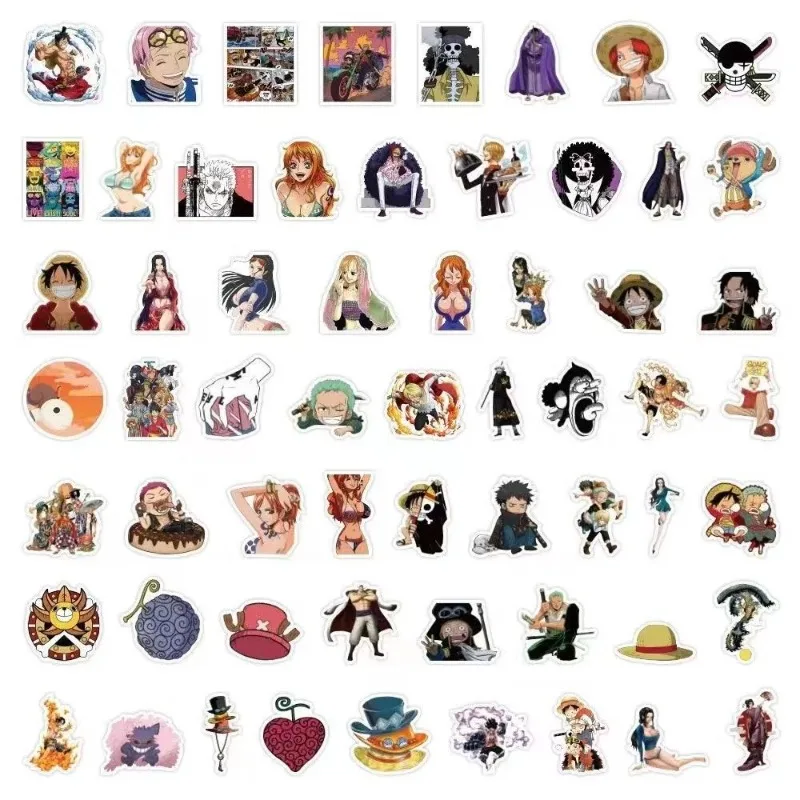 160 Pcs Cartoon Stickers One Piece Luffy Zoro Creative Peripheral Student Fashion Nami Usopp Handbook Notebook Diy Decoration