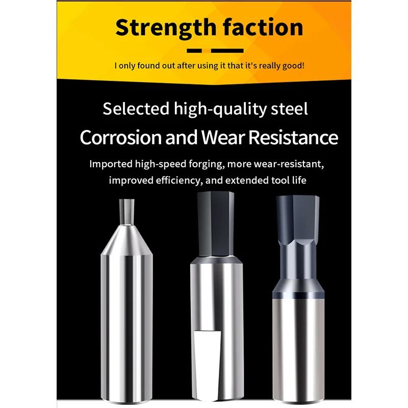 ไม่ได้มาตรฐานที่กําหนดเอง SKH-51 รุ่นของเครื่องเจาะหกเหลี่ยม CNC เครื่องมือเจาะแบบหมุน (สําหรับการประมวลผลทองแดง / อลูมิเนียม)