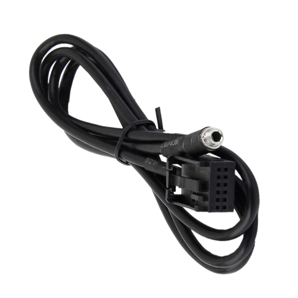 

3.5mm Female Jack Car USB Aux-in Adapter Cable for BMW Z4 E85 X3 E83 Black
