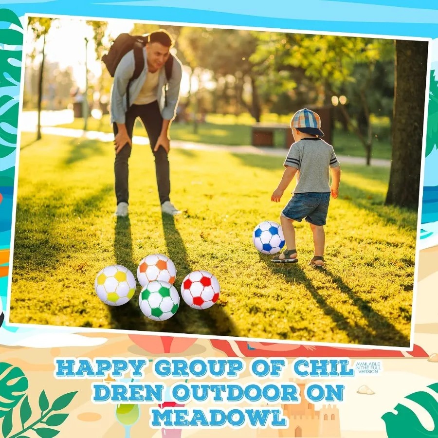 كرات الشاطئ القابلة للنفخ لكرة القدم مقاس 16 بوصة، كرات الشاطئ السائبة لحفلات كرة القدم، ألعاب حمام السباحة الصيفية للرياضة والنشاط الخارجي