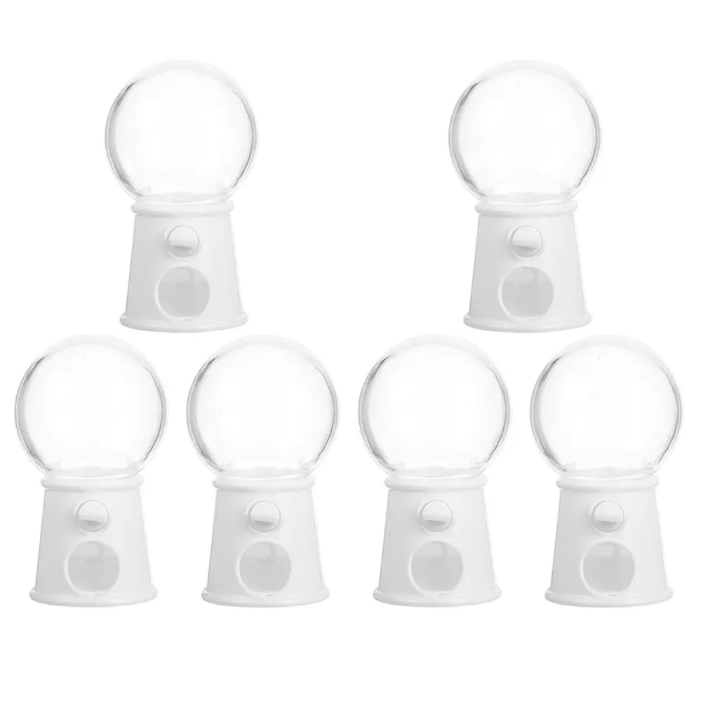 

6pcs Mini Machine Candy Red Plastic Kids Toy Gift Box Cake Decoration Lightweight Fun Plaything Hand