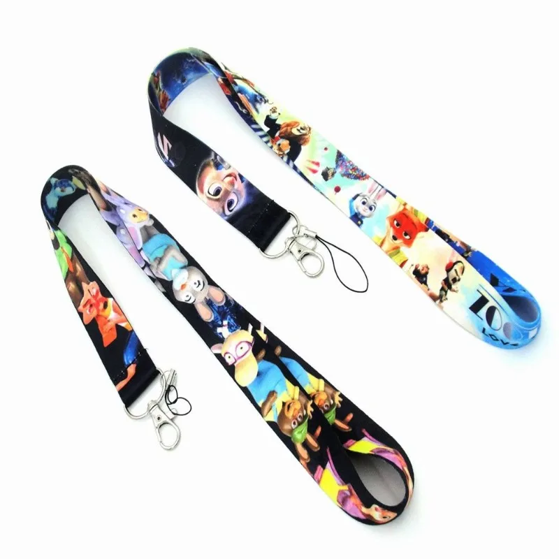 

Zootopia Mobile Phone Lanyard Disney Nick Judy Cartoon Cute Employee ID Card Bus Card Mobile Phone Neck Strap Rope Pendant Gift