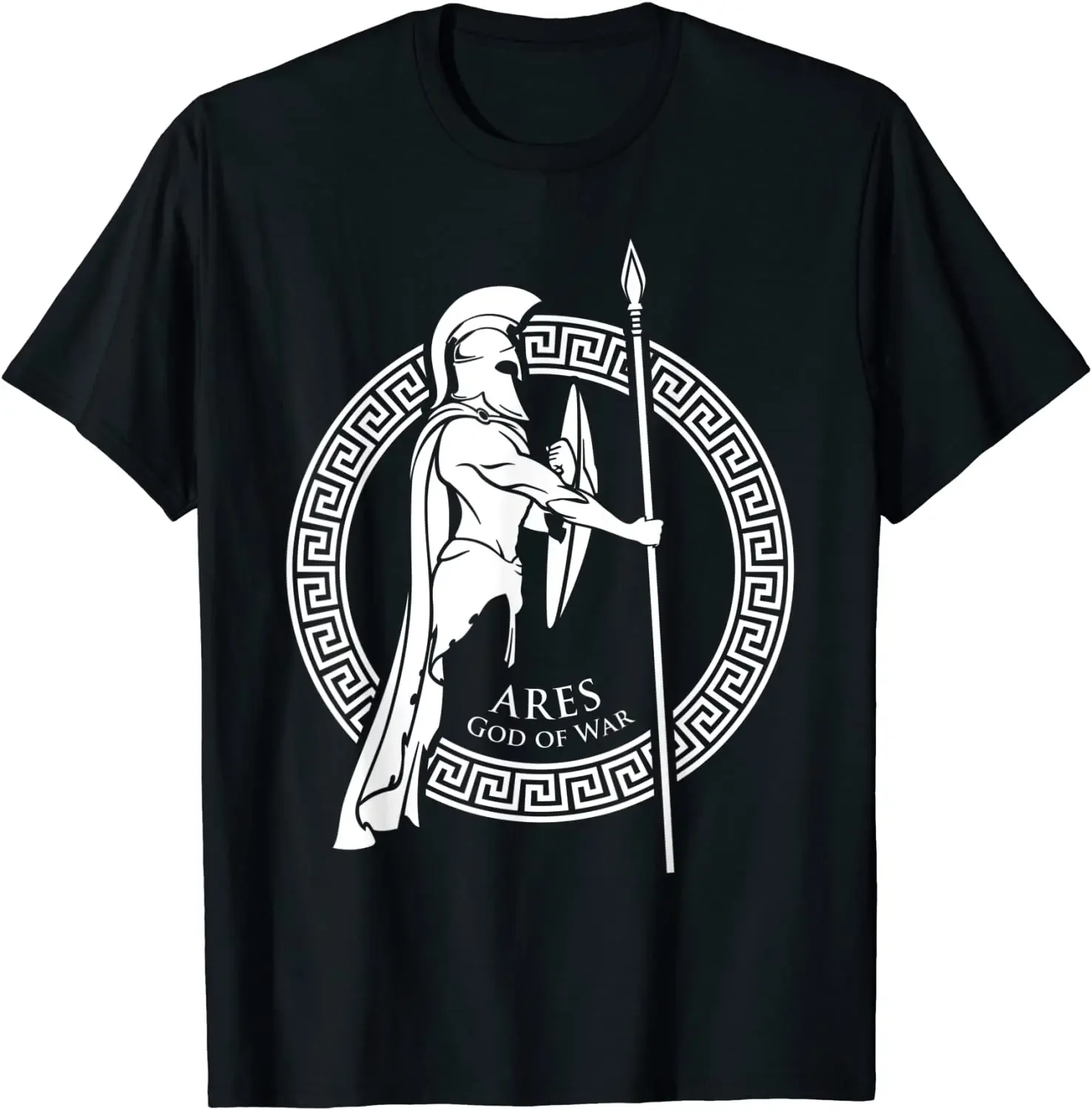 Ancient Greece History Greek Mythology God of War Ares T Shirt. Short Sleeve 100% Cotton Casual T-shirts Loose Top Size S-3XL