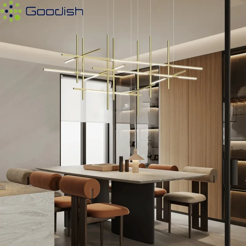 

Современная люстра, строительная рама, структура, светодиодные подвесные светильники для холла отеля, гостиной, украшения дома, лампы