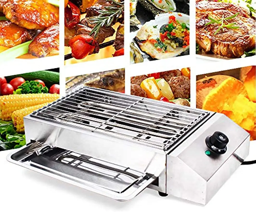 Commercial 1800W Electric Smokeless Barbecue Oven Grill For BBQ Equipment