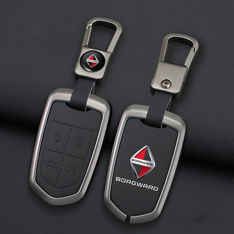

Zinc Alloy Car Key Cover Case for Borgward obd2 bx7 Custom Logo Shell Buckle Protection Keychain Keyless Decorated Accessories