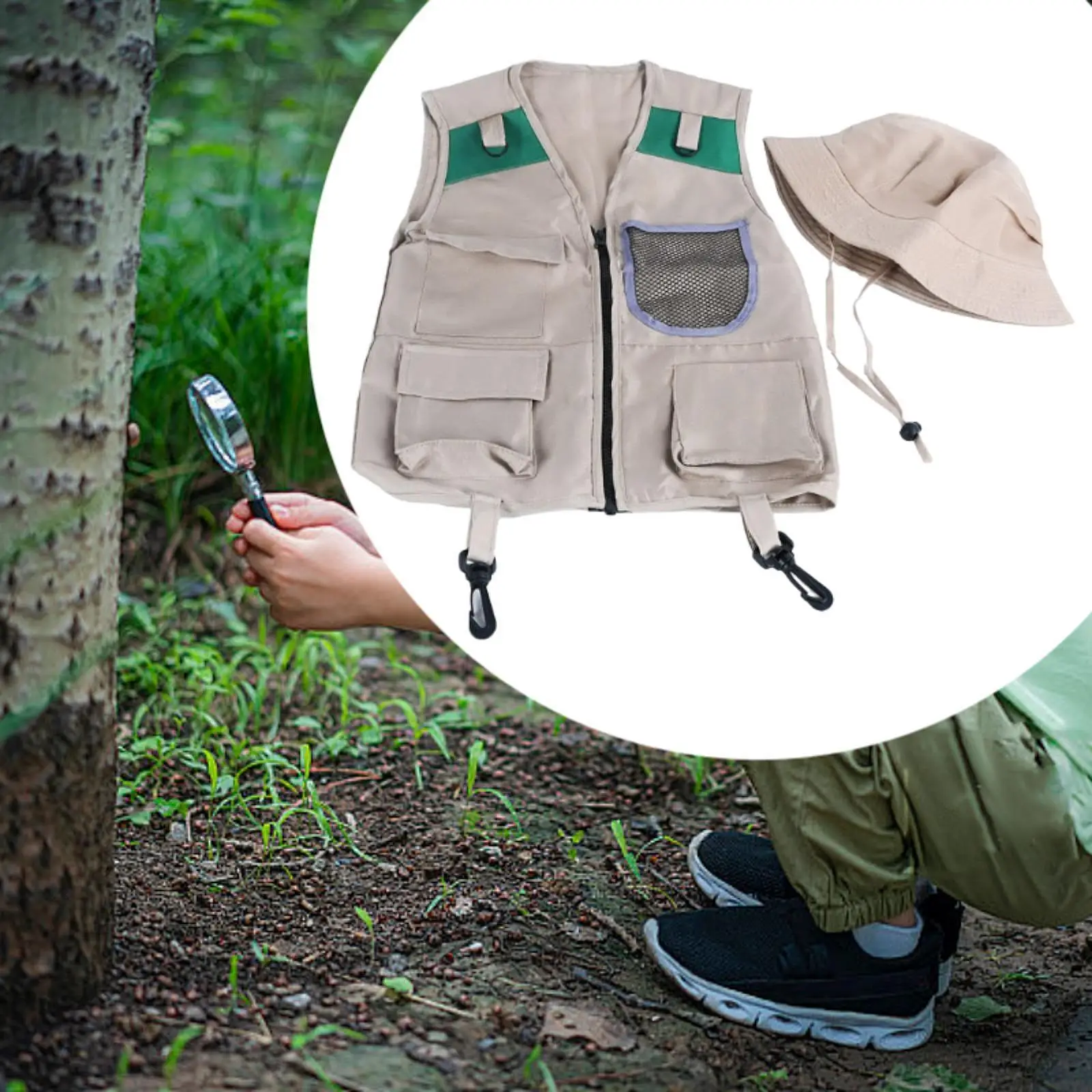 

Explorer Kits for Kids Outdoor Exploration Set Dress Science Educational Toy Kids Outdoor Activity for Children Day Gift