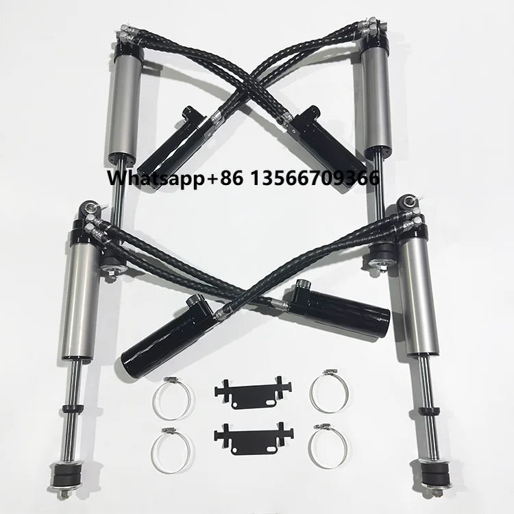 LJ 72 Amortecedores de caminho de óleo duplo de 2 polegadas com 2,5 de diâmetro preto