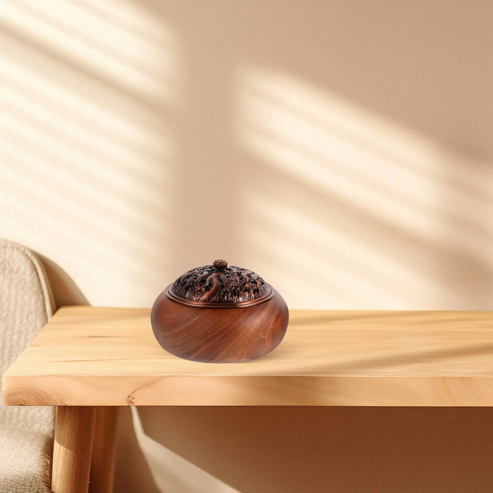 

Набор из 2 деревянных подставок для благовоний с крышкой, держатели для конусов и палочек, винтажный дизайн, для домашнего декора и ароматизации чайной комнаты