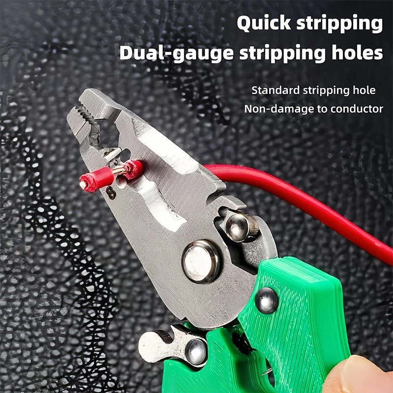 12 in 1Mini Multi Tool Wire Stripper, Insulated Wire Cutter and Stripper Tool, Portable Wires Crimper Punchdown Tools for Home