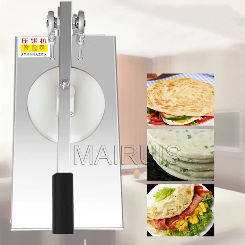 Manual Dough Press Machine Food Processors Dough Press Roller Sheeter For Making Pizza Pastry