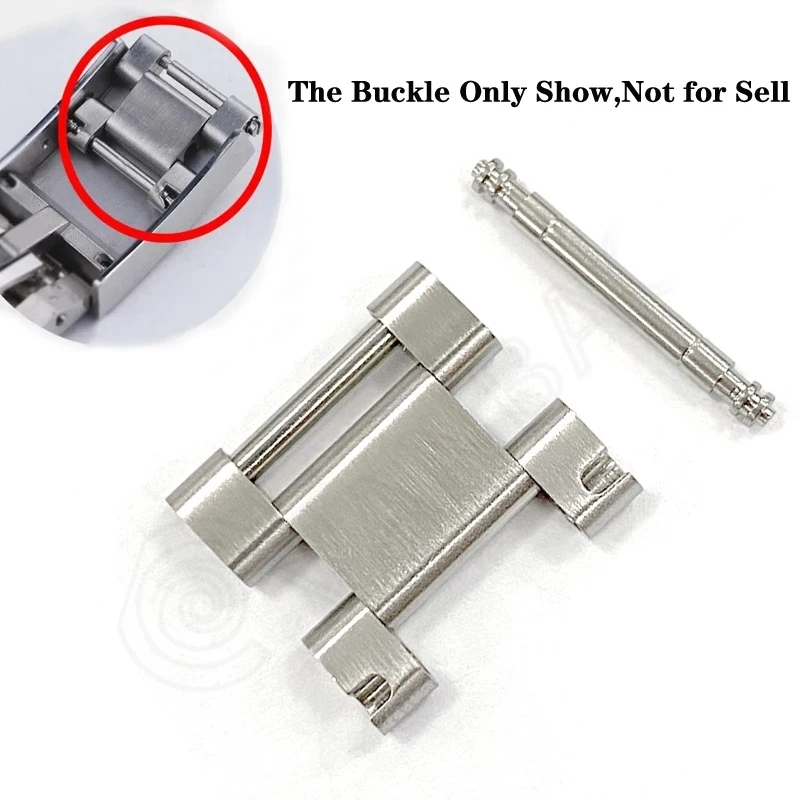 904 Steel Silver 16mmX9mm Connector Spare Links End Parts For Rolex Daytona GMT Water Ghost Submariner Watch Band Accessories