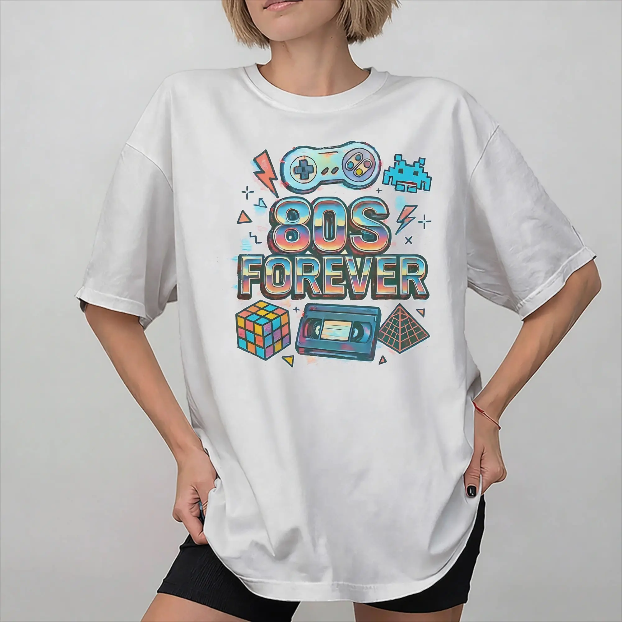 Camiseta retro de fiesta disco con música de los años 80 para hombres y mujeres, idea de regalo, camisetas, ropa de algodón