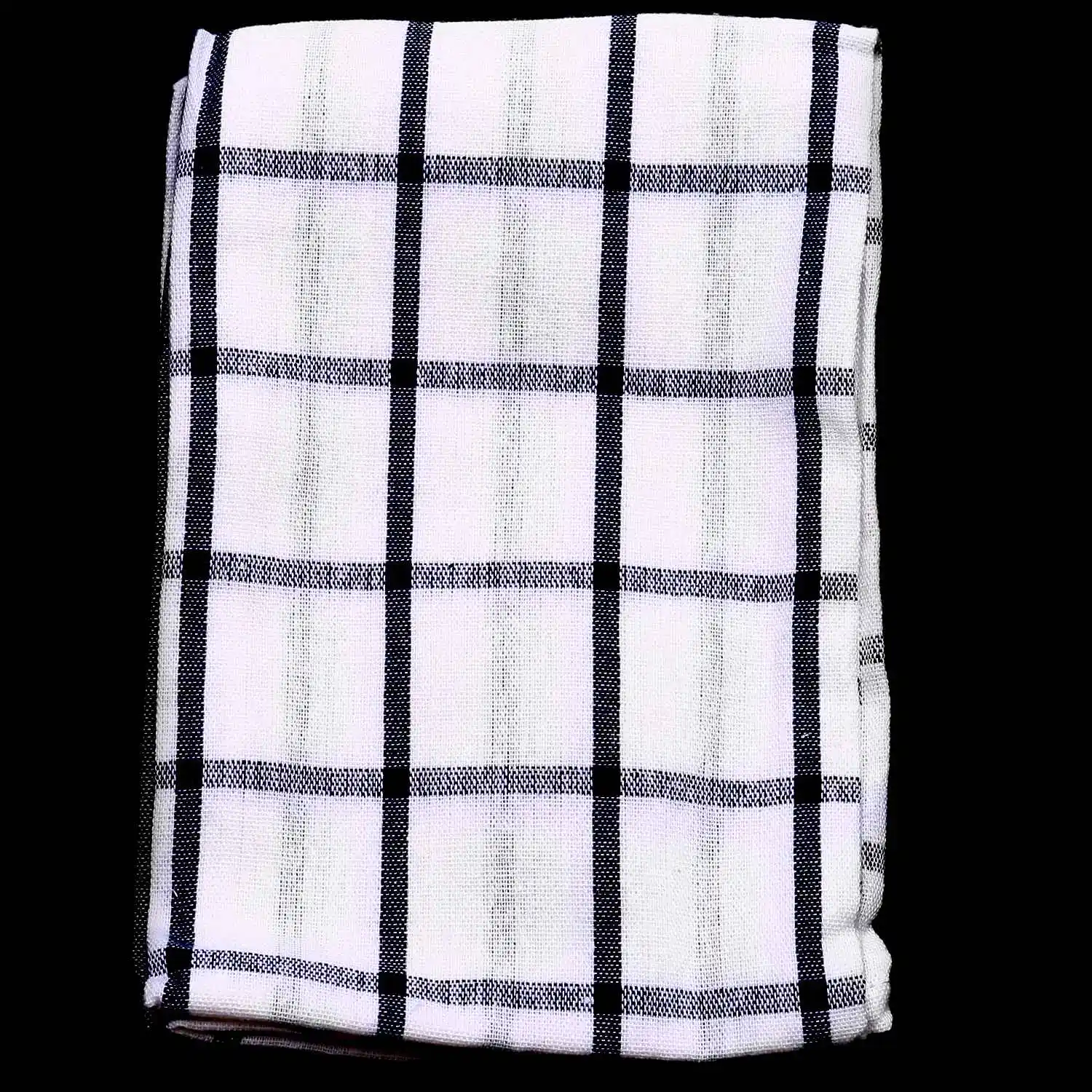 3 pezzi di alta qualità blu bianco Plaid a righe strofinaccio asciugamano da cucina tovagliolo tovaglia 100% cotone tessuto