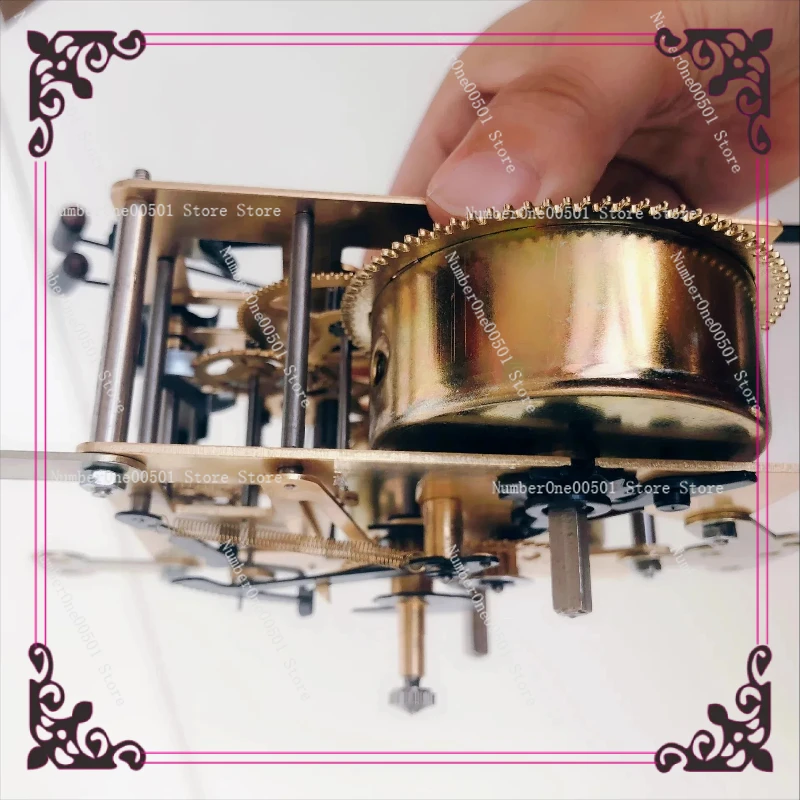 

31 дня, 15 дней, старомодные напольные часы с механическим заводом, настенные часы, полностью медные часы, аксессуары для механизмов