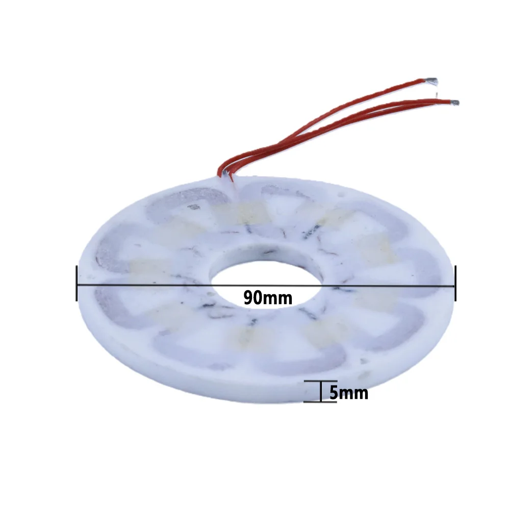 Micro Disc Generator Coil Stator, DIY Generator Parts 90mm/160mm, Axial Flux Motor Coil Winding for Wind Turbine Hydro