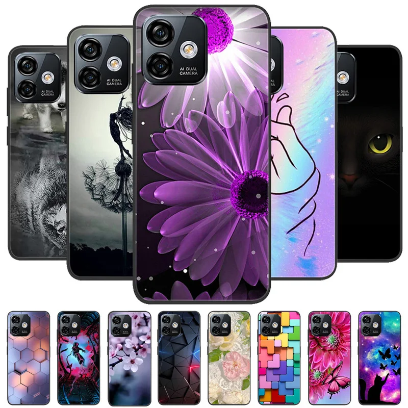 Para ulefone note 16 pro caso macio tpu silicone capas de telefone para ulefone note 16 pro caso pára-choques 6.52 "à prova de choque coque capa