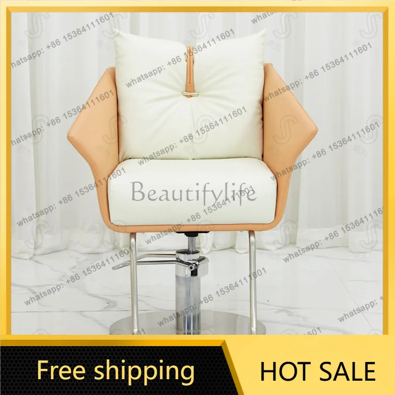 Factory Direct Sales Barber Chair Rotating Lift with Armrest Perm Stool Rest Chair