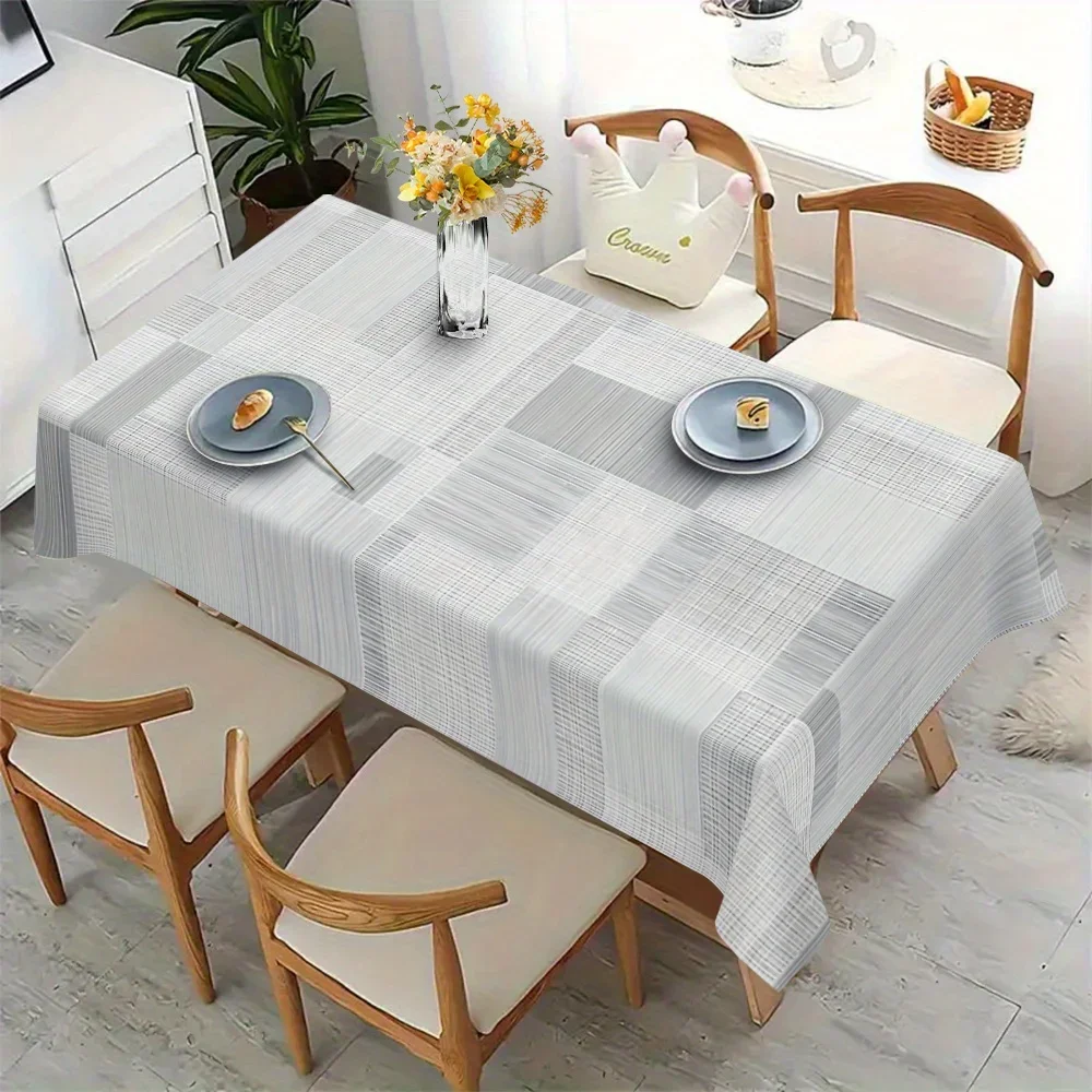 2D flat printing 59X59 inches / 150X150 centimeters Light gray rectangular geometric pattern yzb