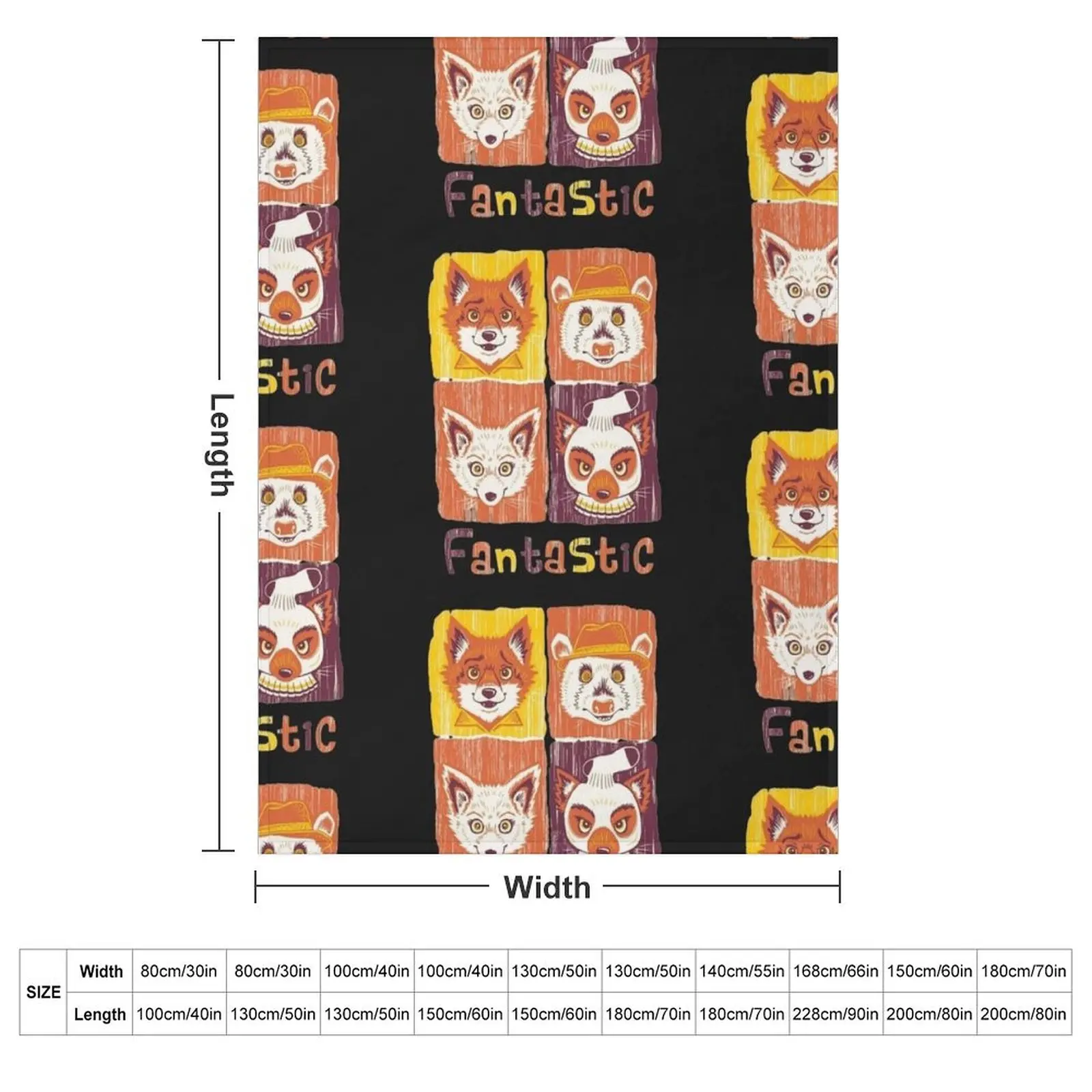 fantastic mr fox classic Throw Blanket Retros cosplay anime Plaid on the sofa Bed linens Weighted Sofa Quilt Blankets