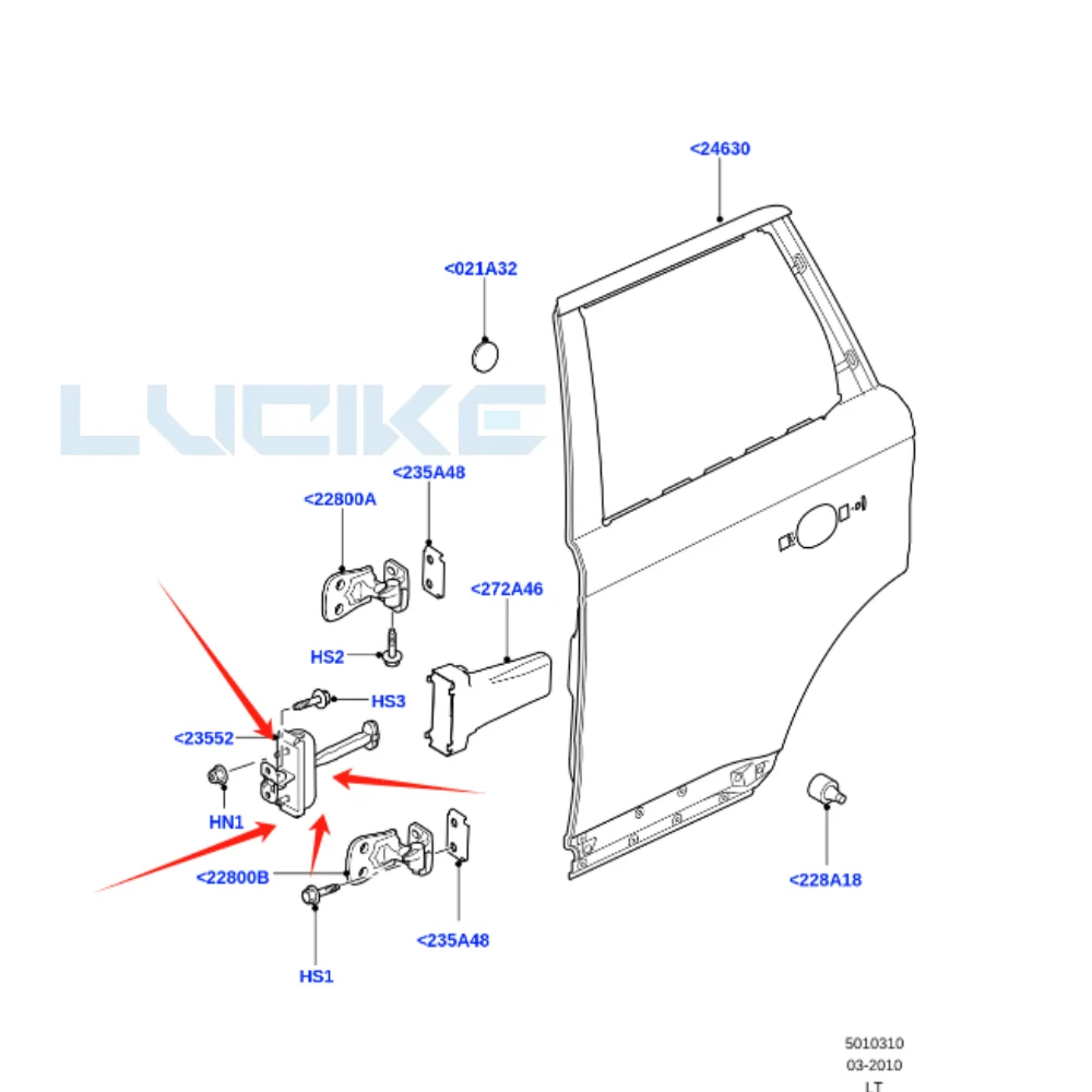 Для LAND ROVER RANGE ROVER задняя дверь контрольный ремешок Пробка OEM BFH790050