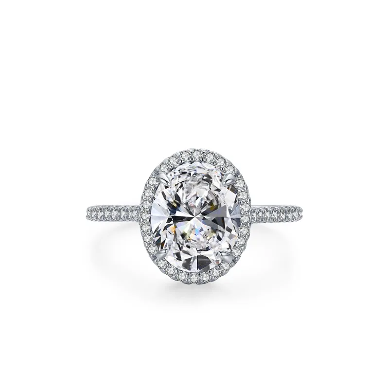 

Stylever Delicate Fashionable Oval Stone zircon Rings For Women Present Real 925 Sterling Silver High Quality Luxury Jewelry