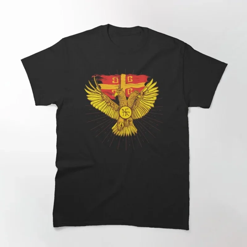 The Palaiologos Double-headed Eagle Men T-Shirt Short Sleeve  Casual 100% Cotton O-Neck Summer Tees