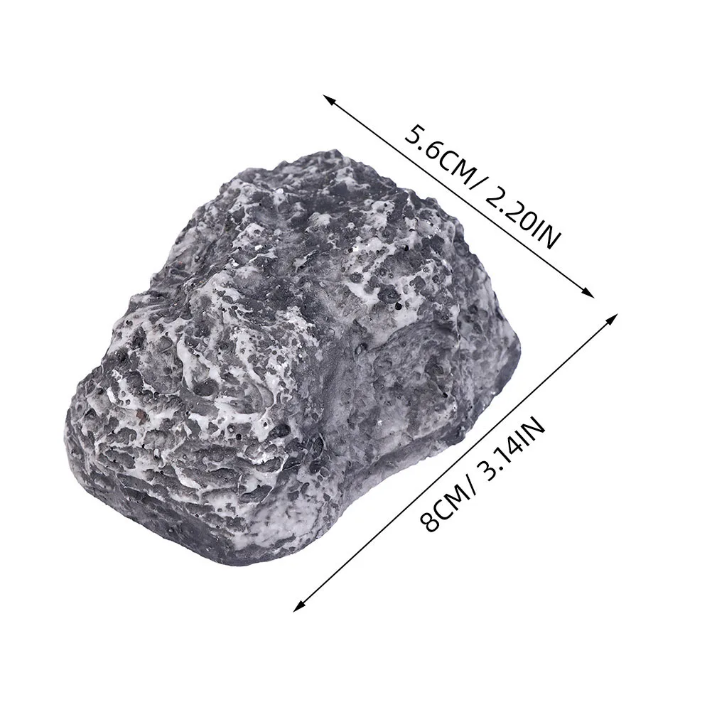 2Pcs Resin Fake Stone Key Hider Outdoor Box Secure Hidden Space for Spare Keys Yard Garden Hide A Key Outdoor Stone