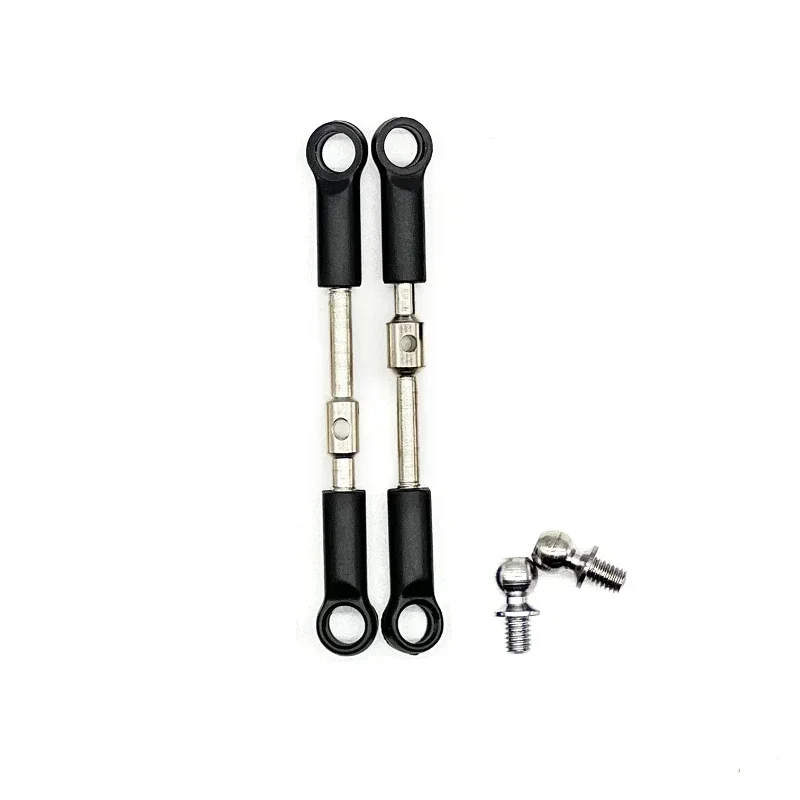 ชุดก้านเชื่อมต่อพวงมาลัยหน้า-หลัง 7 ชิ้น สำหรับรถบังคับวิทยุ Wltoys รุ่น 14401 14402 144010 124016 124017 124018 124019 อะไหล่รถบังคับ