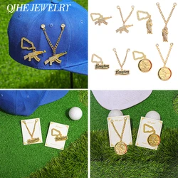 Creative Mexica Metal Hat Clip Pins Fashion Punk Badge Pendant Rhinestone Brooches Golf Cap Baseball Caps Clips Jewelry Gifts