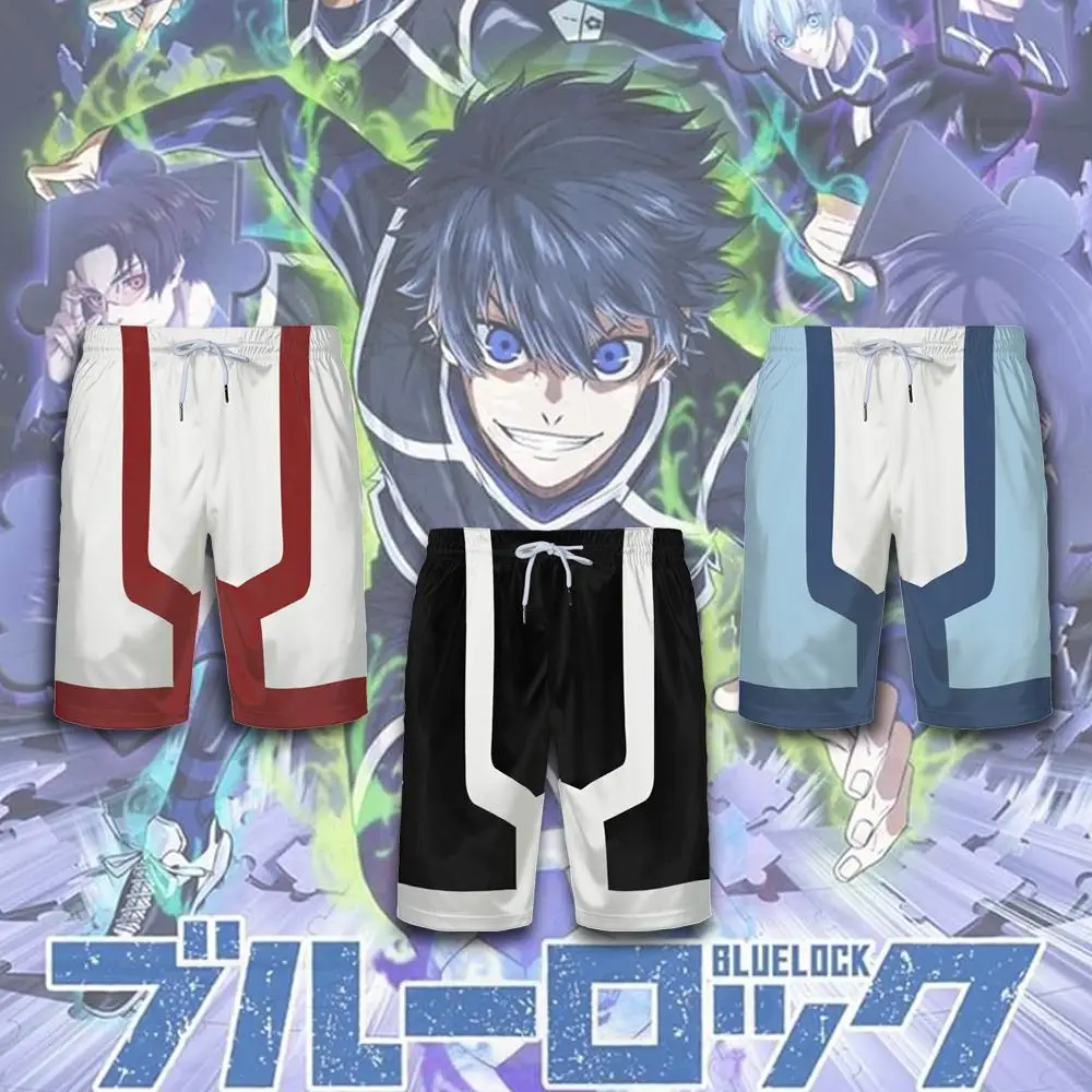 

Blue Lock Season 2 Same Style Soccer Shorts Cosplay Men's Football Sports Pants Trendy Brand Breathable Lightweight Peripheral