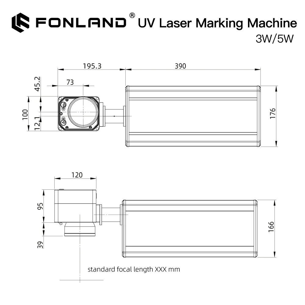 Fonland UV Laser Engraver Marking Machine 3W 5W 355nm Integrated Structure Body Design Marking Machine CNC Design Glass Metal