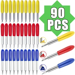 90-10PCS 30/45/60 Degrees Replacement Blades For Roland Cricut Plotter Blade Knife Cutter Blades For Power Tools Cutting Plotter