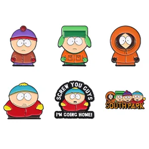 Pin de esmalte de regreso a casa Cute South Park Insignia decorativa Mochila ropa Broche Accesorios de joyería 10 mejor pin de polilla de ventas - №9