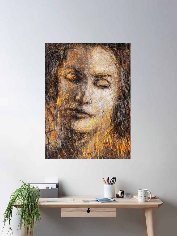 

Mary-Magdalene, Art Print Canvas Poster, Living Room Decor, Home Wall Picture