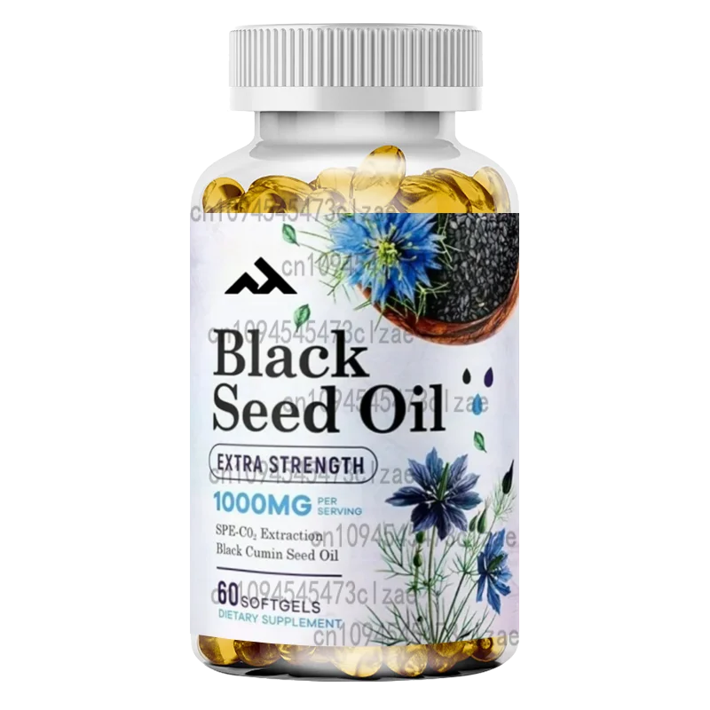 

Premium Black Seed Oil Capsules – 100% Pure, Immune & Skin Support, Non-GMO, Vegetarian