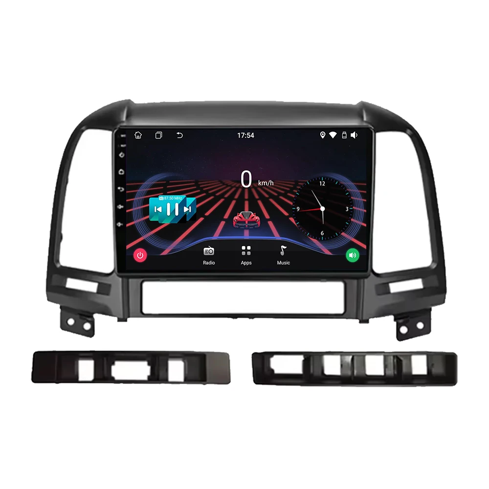 Android Carplay Auto Radio For Hyundai Santa Fe 2 2006 2007 2008 2009 2010 2011 2012 Car Multimedia Player Stereo DSP 2DIN DVD